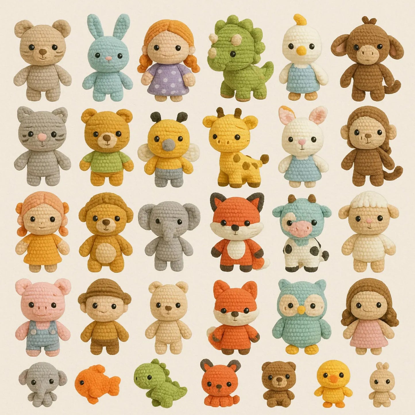 2000+ Amigurumi Crochet Pattern Bundle | Digital PDF Patterns for Animals, Dolls, Toys & More | Huge Crochet Collection