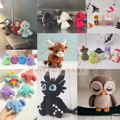 350+ Amigurumi Crochet Patterns: Mega Bundle (PDF Download)