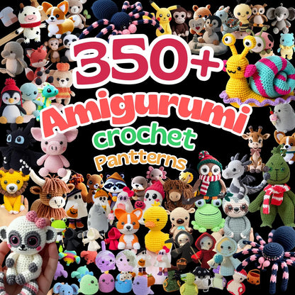 350+ Amigurumi Crochet Patterns: Mega Bundle (PDF Download)