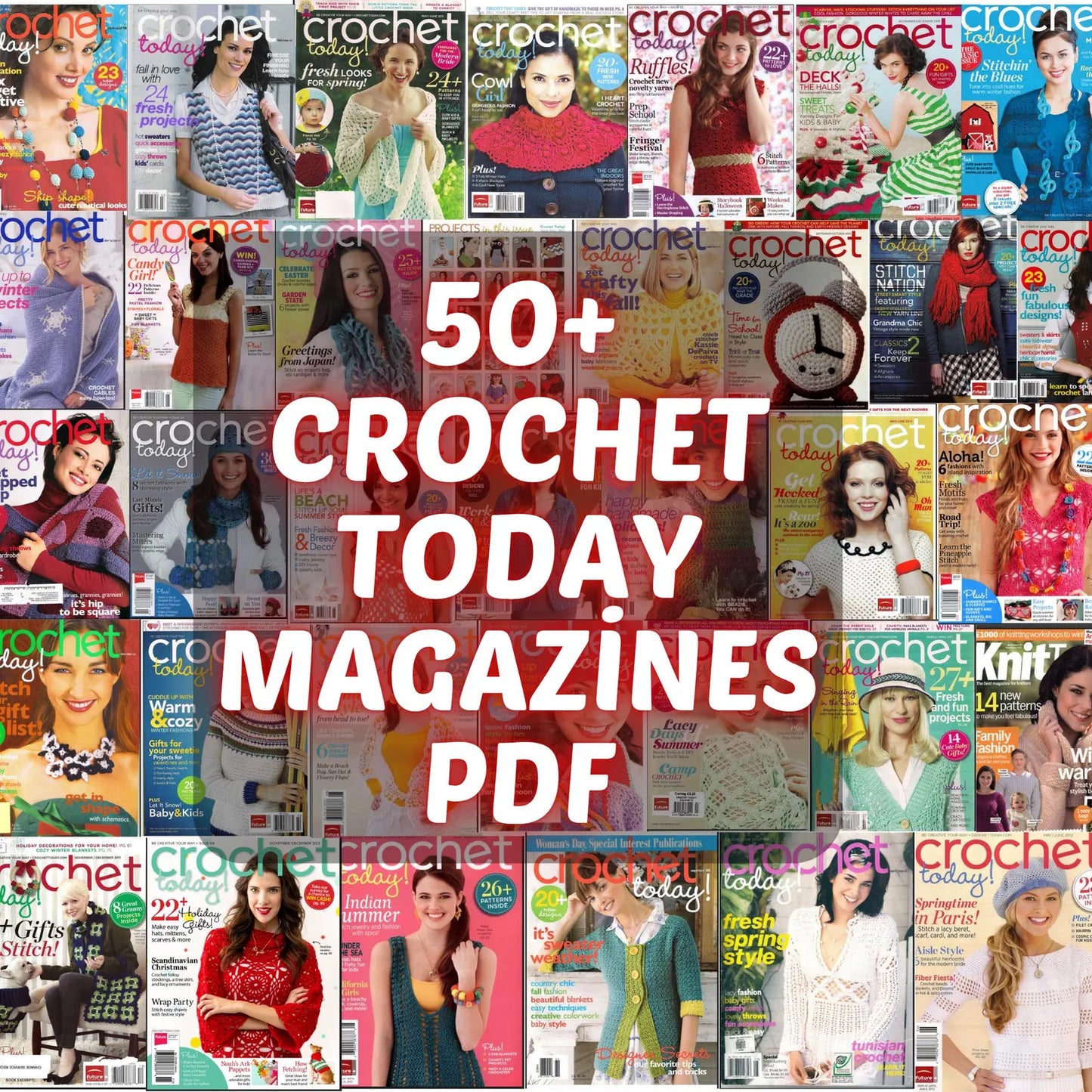 1500+ Amigurumi Crochet Patterns Bundle PDF, No Sew Cat Loaf, Easy Granny Square, DIY Ideas, Flower Keychain, Animal Designs
