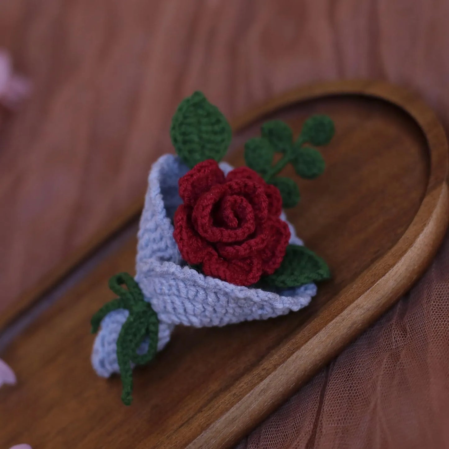 5 MIni Flower Bouquet PDF Patterns|Beginner-Friendly Gift Idea for housewarming Christmas, Birthday, Teacher|Bag Charm or Keychain Project