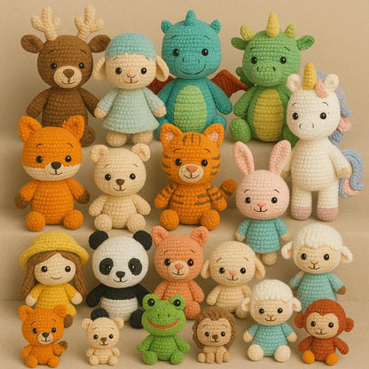 2000+ Amigurumi Crochet Pattern Bundle | Digital PDF Patterns for Animals, Dolls, Toys & More | Huge Crochet Collection