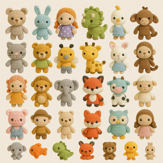 2000+ Amigurumi Crochet Pattern Bundle | Digital PDF Patterns for Animals, Dolls, Toys & More | Huge Crochet Collection