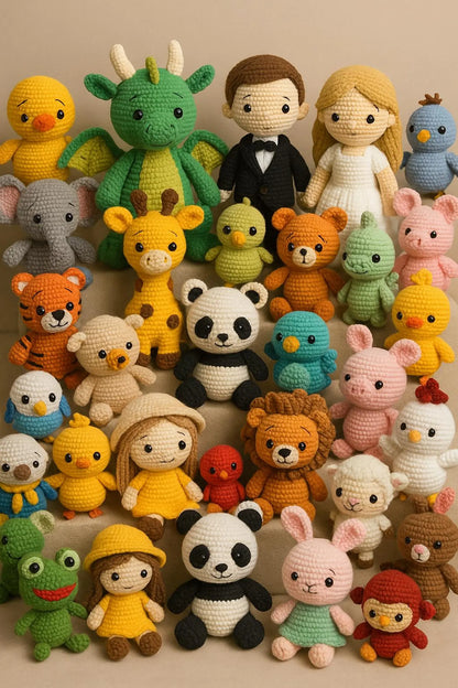 2000+ Amigurumi Crochet Pattern Bundle | Digital PDF Patterns for Animals, Dolls, Toys & More | Huge Crochet Collection