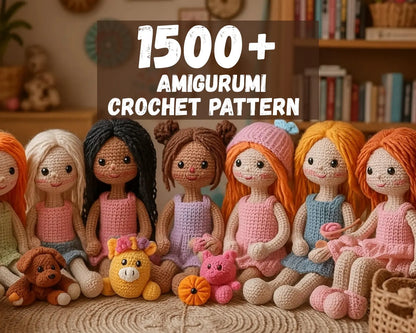1500+ in 1 Amigurumi Crochet Patterns Bundle, Amigurumi Crochet Patterns, Mega Crochet Pattern Bundle Amigurumi Pattern