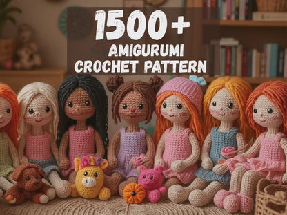 1500+ in 1 Amigurumi Crochet Patterns Bundle, Amigurumi Crochet Patterns, Mega Crochet Pattern Bundle Amigurumi Pattern